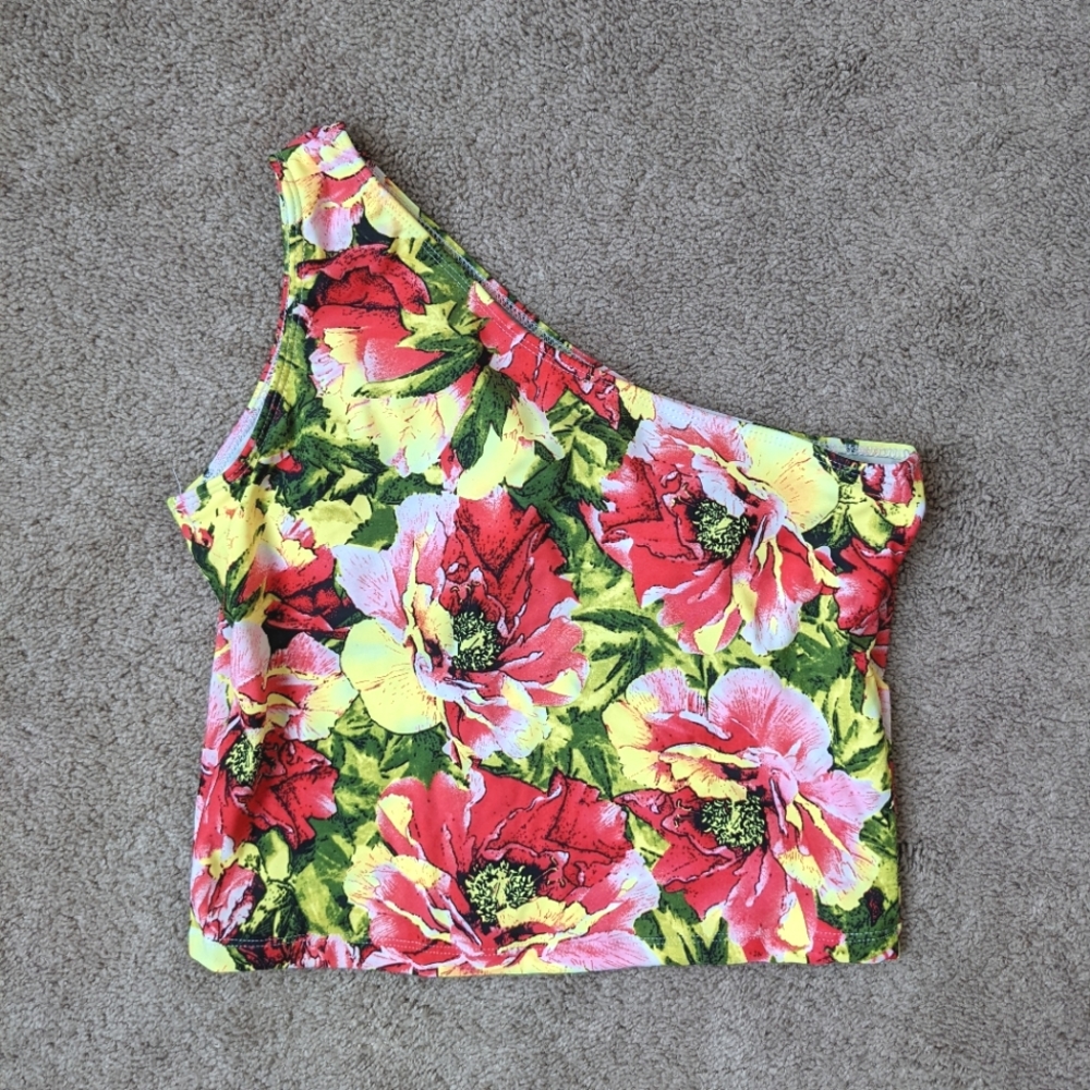 Kortni Jeane floral swim top